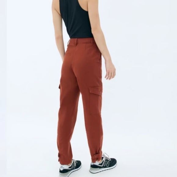 Wilfred Pants - Aritzia Wilfred Free modern cargo pant  - Rust